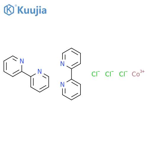 Cobalt(1+),bis(2,2'-bipyridine-kN1,kN1')dichloro-, chloride (1:1),(OC-6-22)- structure