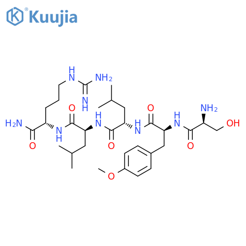 L-Argininamide, L-seryl-O-methyl-L-tyrosyl-L-leucyl-L-leucyl- structure