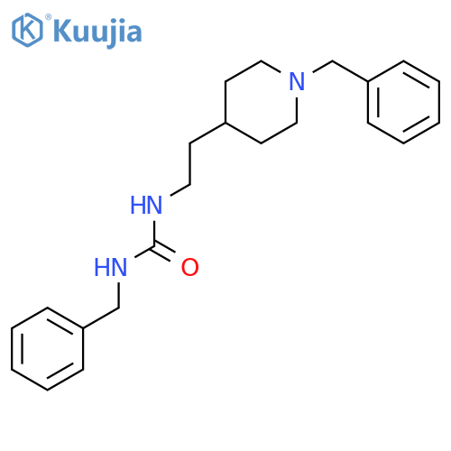 Urea, N-(phenylmethyl)-N'-[2-[1-(phenylmethyl)-4-piperidinyl]ethyl]- structure