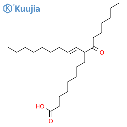 10-Octadecenoic acid, 9-(1-oxoheptyl)-, (E)- structure