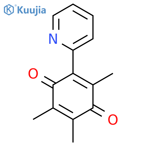2,5-Cyclohexadiene-1,4-dione, 2,3,5-trimethyl-6-(2-pyridinyl)- structure