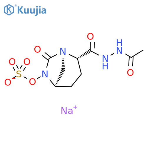 (2S,5R)-2-(2-acetylhydrazine-1-carbonyl)-7-oxo-1,6-diazabicyclo[3.2.1]octan-6-yl hydrogen sulfate structure
