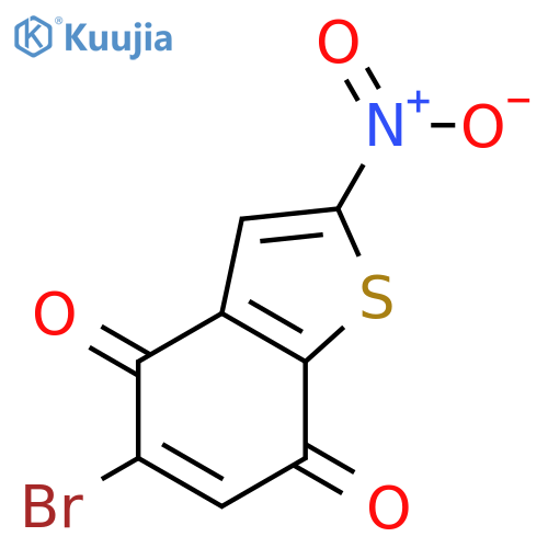 Benzo[b]thiophene-4,7-dione, 5-bromo-2-nitro- structure