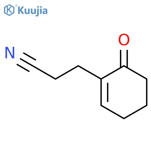 1-CYCLOHEXENE-1-PROPANENITRILE, 6-OXO- structure
