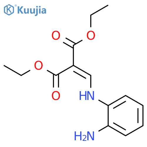 Propanedioic acid, [[(2-aminophenyl)amino]methylene]-, diethyl ester structure