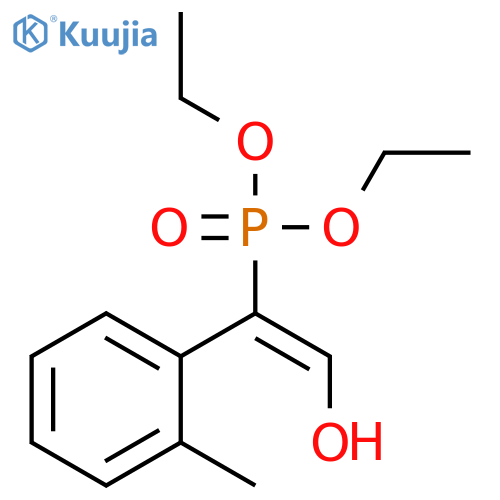 Phosphonic acid, [2-hydroxy-1-(2-methylphenyl)ethenyl]-, diethyl ester structure