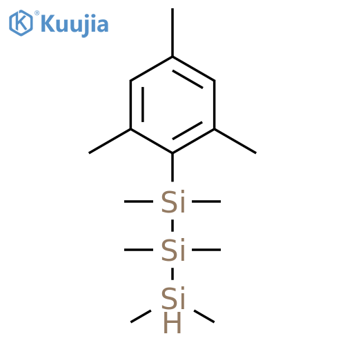 Trisilane, 1,1,2,2,3,3-hexamethyl-1-(2,4,6-trimethylphenyl)- structure