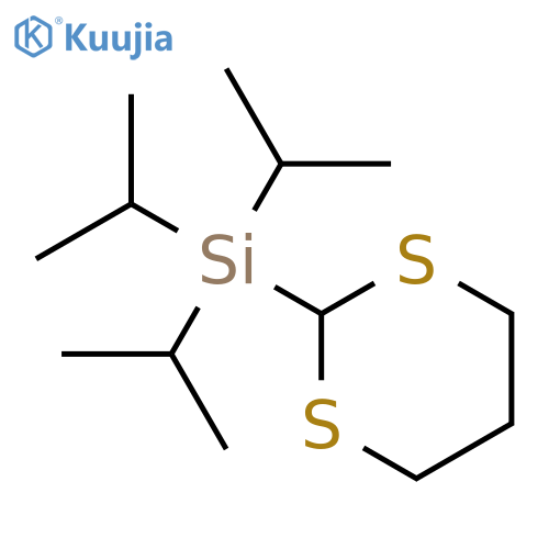 1,3-Dithian-2-yl-tri(propan-2-yl)silane structure
