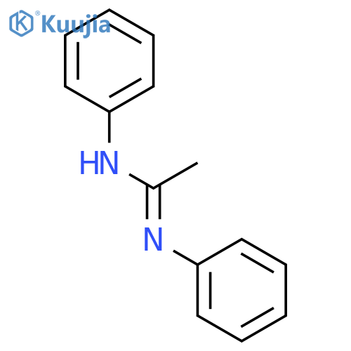 (1E)-N,N'-Diphenylethanimidamide structure