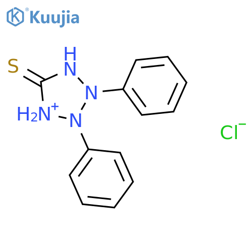 1H-Tetrazolium, 2,5-dihydro-2,3-diphenyl-5-thioxo-, chloride structure