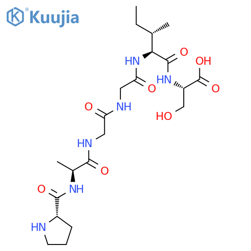 L-SERINE, N-[N-[N-[N-(N-L-PROLYL-L-ALANYL)GLYCYL]GLYCYL]-L-ISOLEUCYL]- structure