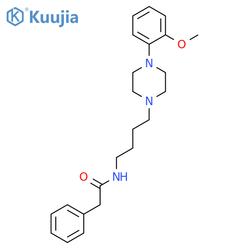 Benzeneacetamide, N-[4-[4-(2-methoxyphenyl)-1-piperazinyl]butyl]- structure