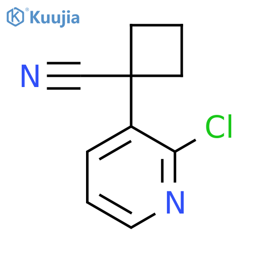 1-(2-chloropyridin-3-yl)cyclobutane-1-carbonitrile structure