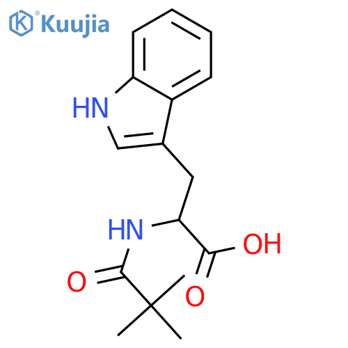 2-(2,2-Dimethyl-propionylamino)-3-(1H-indol-3-yl)-propionic acid structure