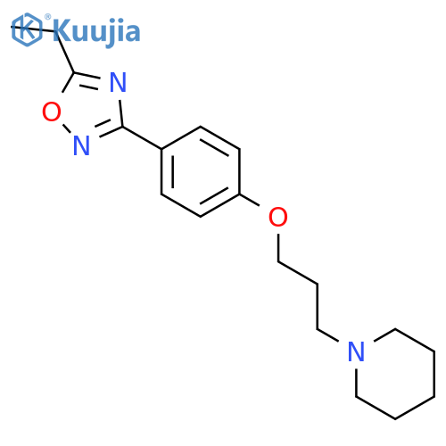 Piperidine, 1-[3-[4-(5-ethyl-1,2,4-oxadiazol-3-yl)phenoxy]propyl]- structure