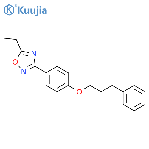 1,2,4-OXADIAZOLE, 5-ETHYL-3-[4-(3-PHENYLPROPOXY)PHENYL]- structure