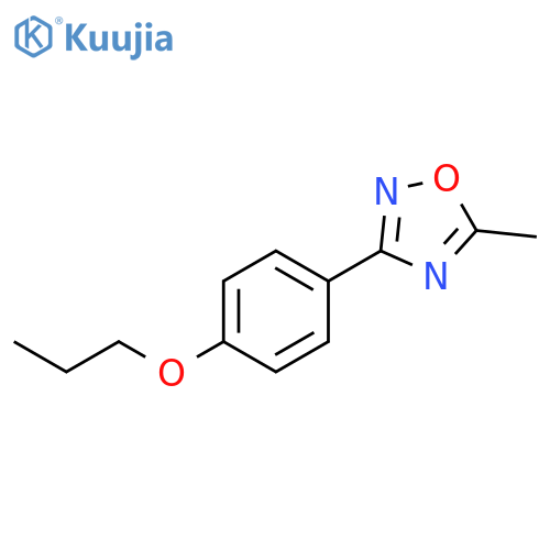 1,2,4-Oxadiazole, 5-methyl-3-(4-propoxyphenyl)- structure