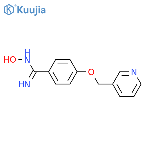 N'-hydroxy-4-(pyridin-3-ylmethoxy)benzene-1-carboximidamide structure