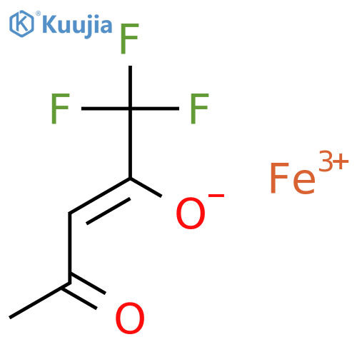Tris(trifluoro-2,4-pentanedionato)iron(III) structure