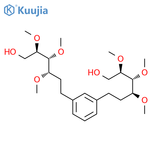 D-xylo-Hexitol, 1,1'-(1,3-phenylene)bis[1,2-dideoxy-3,4,5-tri-O-methyl- structure