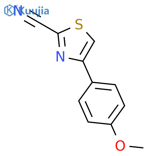 2-Thiazolecarbonitrile, 4-(4-methoxyphenyl)- structure