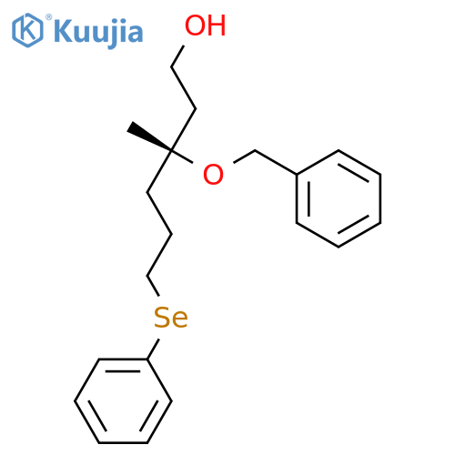 1-HEXANOL, 3-METHYL-3-(PHENYLMETHOXY)-6-(PHENYLSELENO)-, (R)- structure
