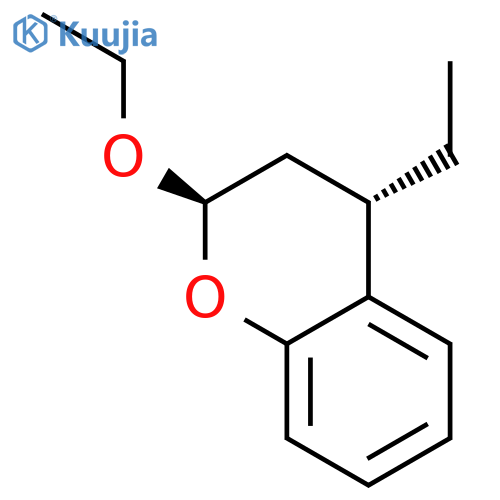 2H-1-Benzopyran, 2-ethoxy-4-ethyl-3,4-dihydro-, trans- structure