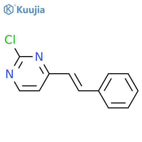 Pyrimidine, 2-chloro-4-(2-phenylethenyl)- structure