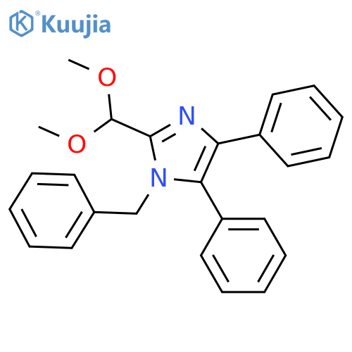 1H-Imidazole, 2-(dimethoxymethyl)-4,5-diphenyl-1-(phenylmethyl)- structure