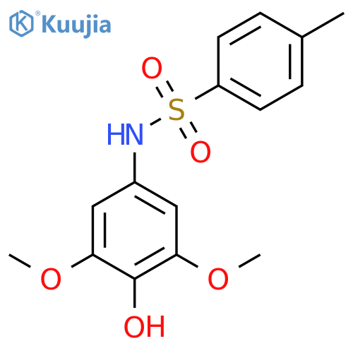 Benzenesulfonamide, N-(4-hydroxy-3,5-dimethoxyphenyl)-4-methyl- structure