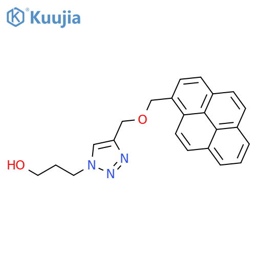 1H-1,2,3-Triazole-1-propanol, 4-[(1-pyrenylmethoxy)methyl]- structure