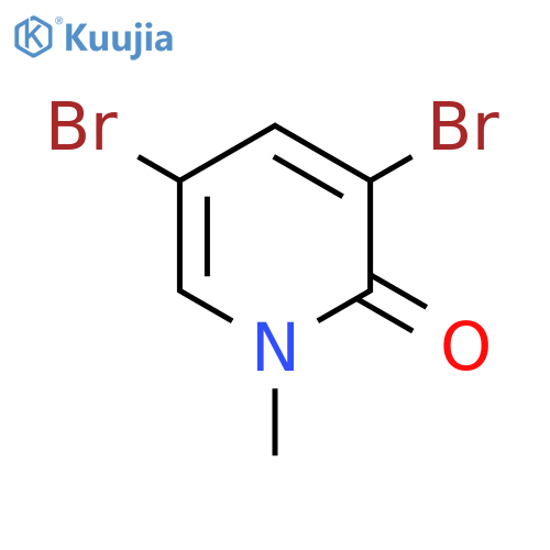 3,5-dibromo-1-methyl-1,2-dihydropyridin-2-one structure