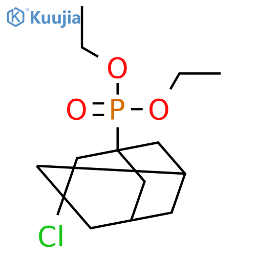 Phosphonic acid, (3-chlorotricyclo[3.3.1.13,7]dec-1-yl)-, diethyl ester structure