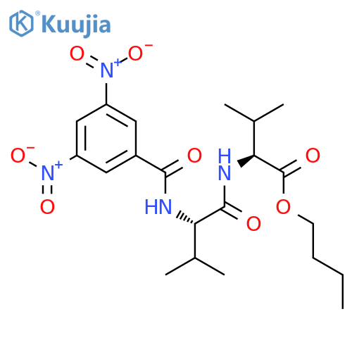L-Valine, N-[N-(3,5-dinitrobenzoyl)-L-valyl]-, butyl ester structure