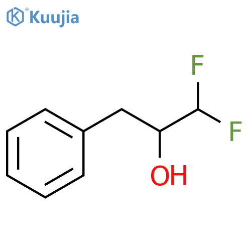1,1-DIFLUORO-3-PHENYLPROPAN-2-OL structure