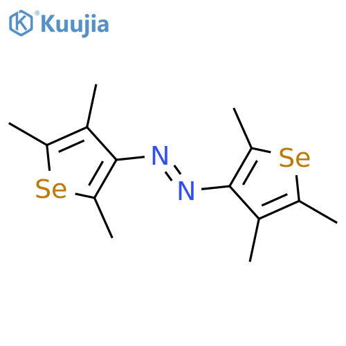 Diazene, bis(2,4,5-trimethylselenophene-3-yl)- structure