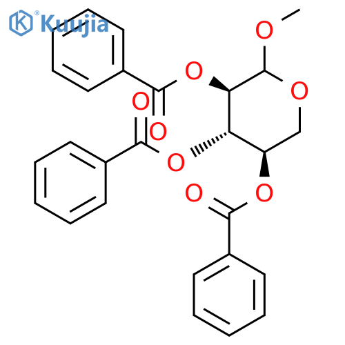 D-Xylopyranoside, methyl, tribenzoate structure
