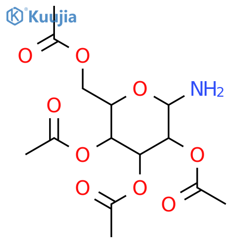 (3,4,5-Triacetyloxy-6-aminooxan-2-yl)methyl acetate structure