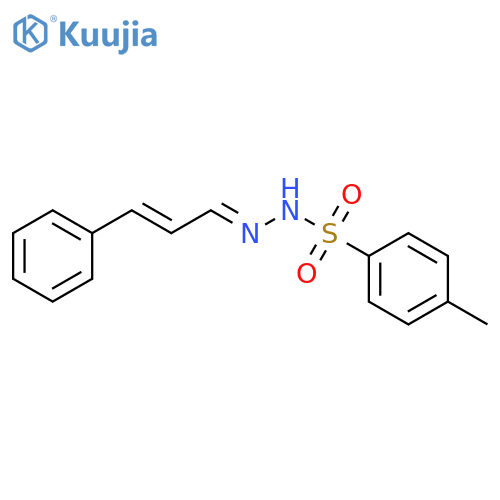 Benzenesulfonic acid, 4-methyl-, (2E)-2-[(2E)-3-phenyl-2-propen-1-ylidene]hydrazide structure