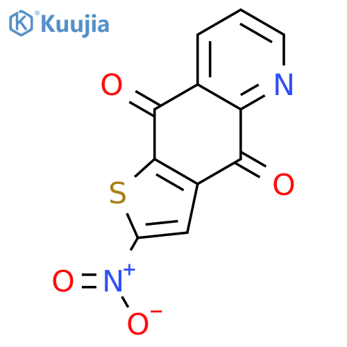 Thieno[2,3-g]quinoline-4,9-dione, 2-nitro- structure