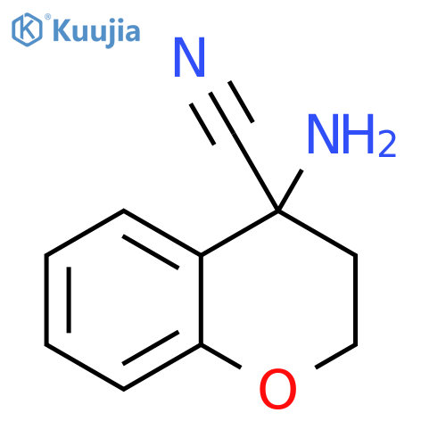 2H-1-Benzopyran-4-carbonitrile, 4-amino-3,4-dihydro- structure