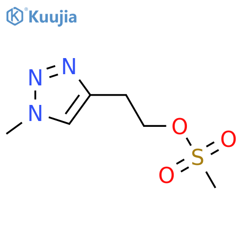 2-(1-methyl-1H-1,2,3-triazol-4-yl)ethyl methanesulfonate structure