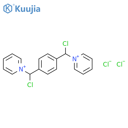 Pyridinium, 1,1'-[1,4-phenylenebis(chloromethylene)]bis-, dichloride structure