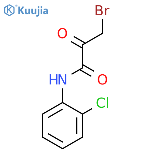Propanamide, 3-bromo-N-(2-chlorophenyl)-2-oxo- structure