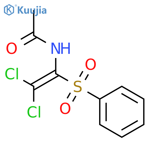 Acetamide, N-[2,2-dichloro-1-(phenylsulfonyl)ethenyl]- structure