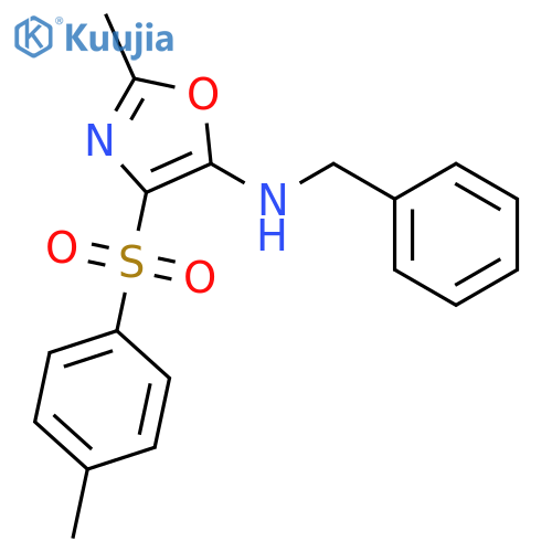 5-Oxazolamine, 2-methyl-4-[(4-methylphenyl)sulfonyl]-N-(phenylmethyl)- structure