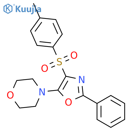 Morpholine, 4-[4-[(4-methylphenyl)sulfonyl]-2-phenyl-5-oxazolyl]- structure