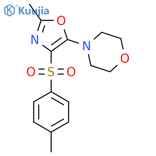 4-2-methyl-4-(4-methylbenzenesulfonyl)-1,3-oxazol-5-ylmorpholine structure