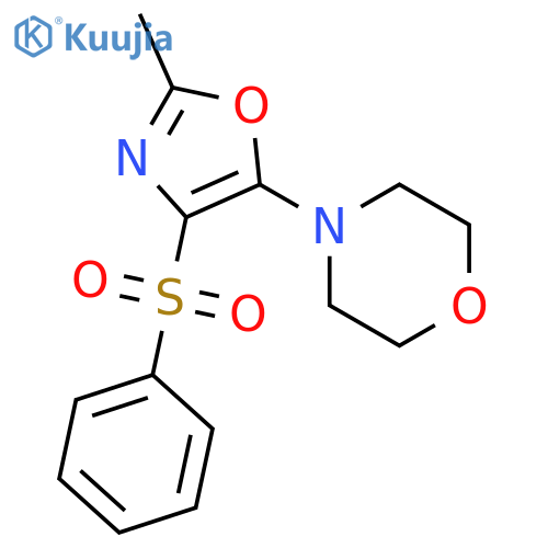 Morpholine, 4-[2-methyl-4-(phenylsulfonyl)-5-oxazolyl]- structure
