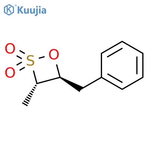 1,2-Oxathietane, 3-methyl-4-(phenylmethyl)-, 2,2-dioxide, trans- structure
